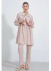 Krem Örme Pantolon Tunik Alt Üst Takım 6654