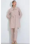 Krem Örme Pantolon Tunik Alt Üst Takım 6654