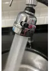 Krom 3 Fonksiyonlu Mutfak Lavabo Başlığı 360 Derece Döner Musluk Ucu