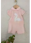 Kuğu Desenli Kız Tulum 3-6-9 Ay
