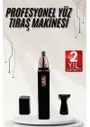 Kulak Burun Tıraş Makinesi Taşınabilir Şarjlı 3 Başlıklı Uzun Ömürlü