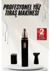Kulak Burun Tıraş Makinesi Taşınabilir Şarjlı 3 Başlıklı Uzun Ömürlü