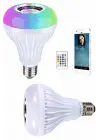 Kumandalı Rgb Led Işık Bluetooth Hoparlör Ses Lambası Renkli Ampul