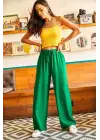 Chic Yeşil Palazzo Pantolon