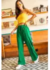 Chic Yeşil Palazzo Pantolon