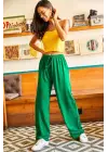 Chic Yeşil Palazzo Pantolon