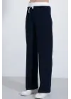 Lacivert Bol Paça Çımalı Pantolon 6662