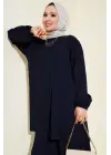 Lacivert Tunik Pantolon Alt Üst Takım 6663