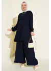 Lacivert Tunik Pantolon Alt Üst Takım 6663