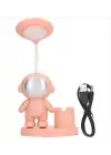 Led Astronot Masa Lambası Ve Kalemlik