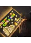 Led Aydınlatmalı Yazı Ve Çizim Tahtası - Büyük Boy 30x20 Cm