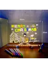 Led Aydınlatmalı Yazı Ve Çizim Tahtası - Büyük Boy 30x20 Cm