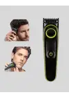Led Ekranlı Şarjlı Saç Ve Sakal Kesme Makinesi Erkek Bakım Cihazı Çok Başlıklı Set