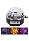 Led Işık Disko Topu Bluetooth Hoparlörlü Usb Müzik Çalar Kumandalı