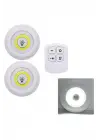 Led Lamba 3lü Uzaktan Kumandalı Yapışkanlı