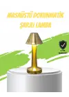 Led Masa Lambası 3 Renk Ayarlı Şarjlı Kablosuz Modern Tasarım