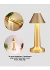 Led Masa Lambası 3 Renk Ayarlı Şarjlı Kablosuz Modern Tasarım