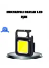 Led Mini Anahtarlık Fener – 1000 Lümen Güçlü Işık Ve Usb Type-c Şarjlı