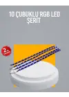 Led Yağmur Işığı Seti 10 Adet Meteor Çubuk Aydınlatma