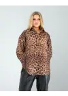 Trend Leopar Desen Gömlek