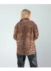 Trend Leopar Desen Gömlek
