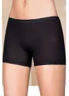 Omarı Esnek ve Rahat Likralı Kadın Boxer Siyah