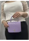 Omarı Eşsiz Tasarımlı Lila Cilt Krash Çanta