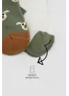 Omarı Sevimli Desenli Penye Soket Çorap Seti