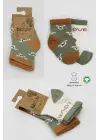 Omarı Sevimli Desenli Penye Soket Çorap Seti