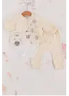 Lovely Yıldız Desenli 3lü Hırkalı Kız Bebek Takım