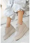 Modern Cilt Bağcıklı Spor Ayakkabı