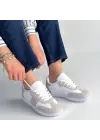 Lunga Beyaz Cilt Bağcıklı Spor Ayakkabı