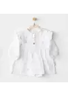 Magical Butterfly Müslin Bebek Elbise White