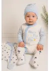 Marin Kravuze Desenli Erkek Bebek 4lü Tulum Seti
