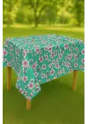 Masa Örtüsü & Piknik Örtsü -Raşel Kumaş 120 cm X 160 cm -Çiçek Desenli