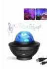 Masa Ve Gece Lambası Renkli Projektör Işıklı Disko Topu Bluetooth Hoparlör