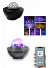 Masa Ve Gece Lambası Renkli Projektör Işıklı Disko Topu Bluetooth Hoparlör