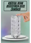 Masa Ve Gece Lambası Şık Ve Dayanıklı Sensörlü Şarjlı Kristal Lamba