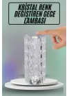 Masa Ve Gece Lambası Şık Ve Dayanıklı Sensörlü Şarjlı Kristal Lamba
