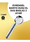Masaj Ve Yağmur Modlu Çok İşlevli Paslanmaz Çelik Duş Başlığı