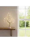 Masaüstü Boncuklu Şarjlı Ağaç Lamba – 3 Kademeli Dokunmatik Işık, Dekoratif LED Masaüstü Ortam Aydınlatması