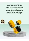 Matkap Uyumlu Temizlik Fırçası Seti 3’lü Çok Amaçlı