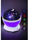 Mavi Ve Mor Işıklı  Projeksiyon Lambası