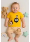 Maymun Desenli 2li Erkek Bebek Takım