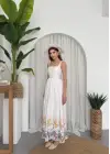 Mazi Çiçek Desenli Elbise