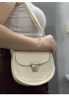Omarı Şık Bej Cilt Çanta