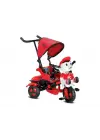 Omarı Kontrollü 3 Tekerli Bisiklet Kırmızı-Siyah Renk Seçeneğiyle