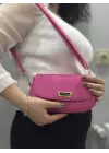 Omarı Yumuşak Deri Pembe Cilt Çantası