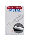 Metal 8.5 Cm Atatürk İmzası Sticker