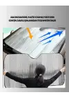 Metalize Reflektör Yüzeyli Uv Koruyucu Araç Güneşliği – Serin Ve Güvenli Sürüşler İçin